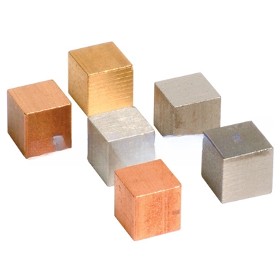 Cubes Metal - Metal Cube Set of 6 for Physics Lab