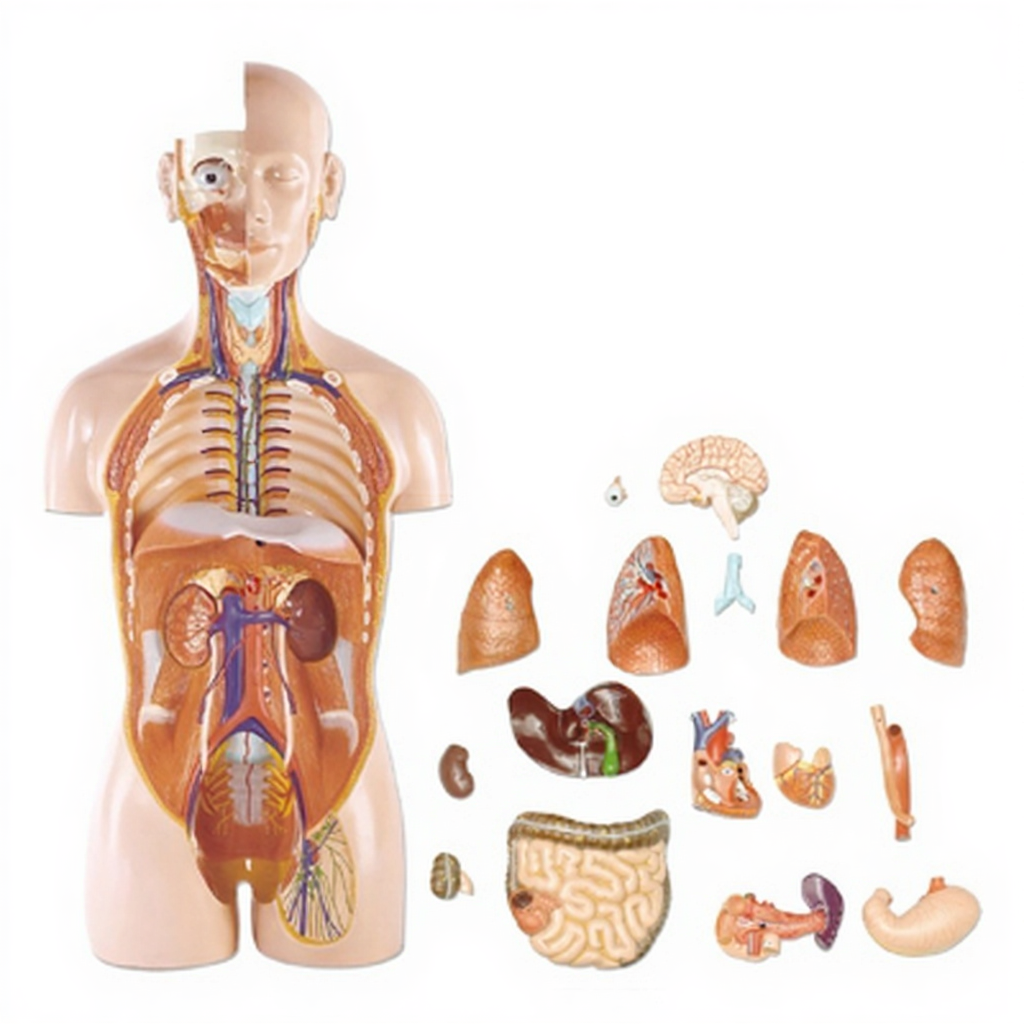 Human Anatomy Torso 18 Parts for Biology Lab