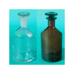 Reagent Bottles Narrow Mouth with interchangeable hexagonal hollow stopper for Science Lab