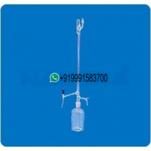 Burettes Automatic Zero, mounted on Reservoir with screw type Rotaflow Stopcock & Rubber bellow for Science Lab