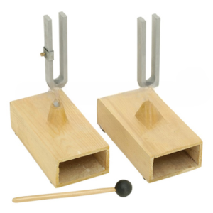 Tuning Fork Pair on box (Beats Apparatus) for Physics Lab