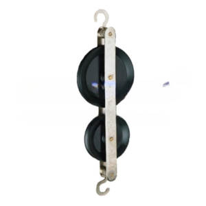 Pulley Double in Line Plastic for Physics Lab