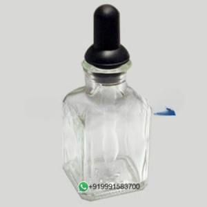 Dropping Bottle with interchangeable dropper and rubber teat for Science Lab