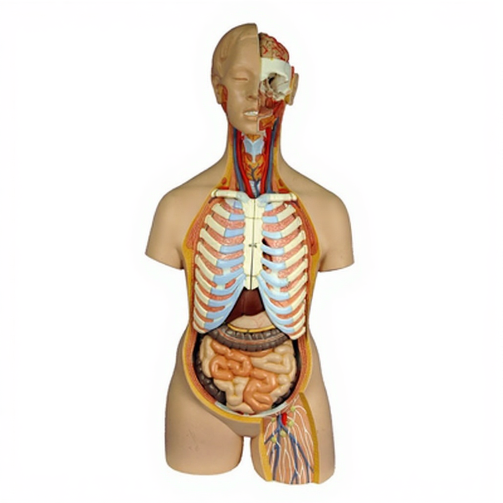 Human Anatomy Torso 12 Parts for Biology Lab