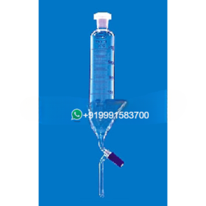 Dropping Funnel, Cylindrical Graduated with Rotaflow Stop Cock & Polythelene Stopper for Science Lab