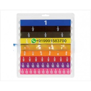 Fraction demonstration board for Maths Lab