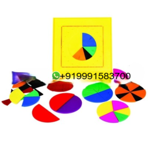 Flip N Fraction Geoboard With Circle Cuts - - Geometry Geo Board