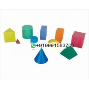 Geometric shapes set for Maths Lab
