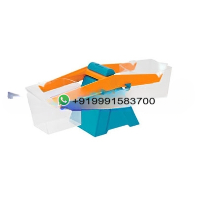 Plastic two-bucket balance for Maths Lab