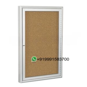 Indoor Enclosed Aluminum Bulletin Boards for Whiteboard Lab