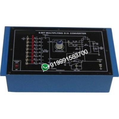 8-Bit Multiplying Digital to Analog (D/A) Converter (Based on AD1408) for Vocational Training and Didactic Labs