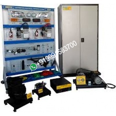 Auto electrical system panel board with all components.