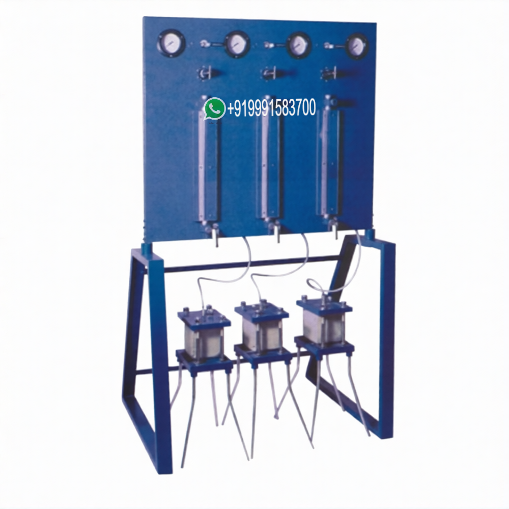 Permeability Apparatus (Three Cell Model) For Testing Lab for Concrete Testing Lab