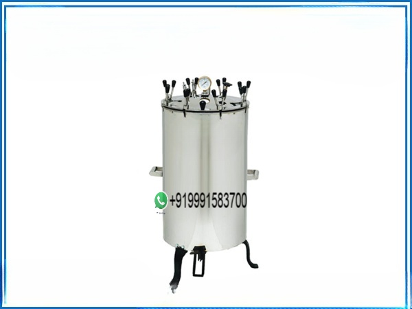 VERTICAL AUTOCLAVE DOUBLE WALL STAINLESS STEEL