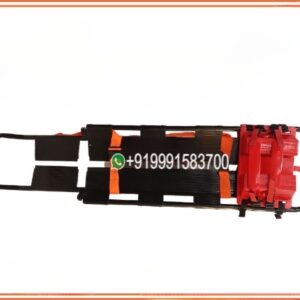 SCOOP STRETCHER TELESCOPIC BLACK WITH HEAD IMMOBILIZER