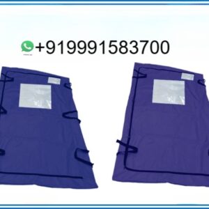 DEAD BODY BAG 100KG BLUE WITH TRANSPARENT WINDOW