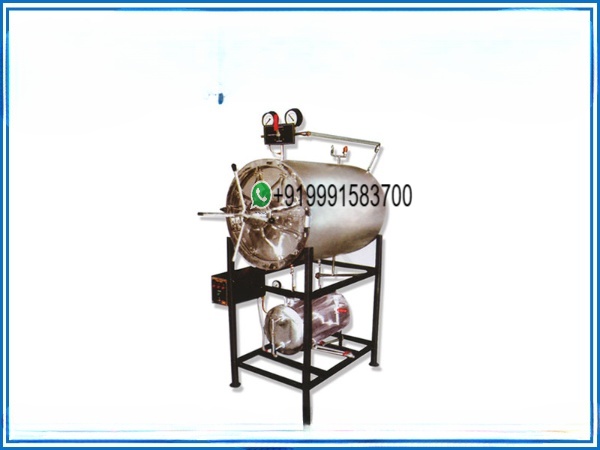 HORIZONTAL AUTOCLAVE CYLINDRICAL STAINLESS STEEL