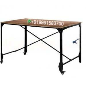 Office Table Rectangular Wooden Top