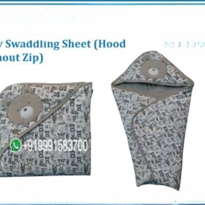 BABY SWADDLING SHEET (HOOD WITHOUT ZIP)