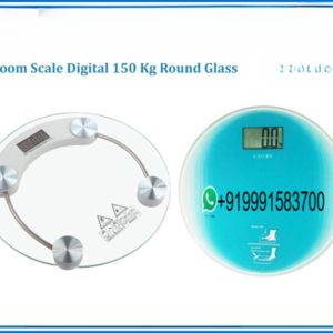 BATHROOM SCALE DIGITAL 150 KG ROUND GLASS