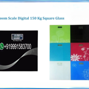 BATHROOM SCALE DIGITAL 150 KG SQUARE GLASS