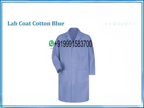 LAB COAT COTTON BLUE