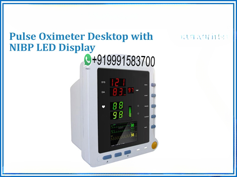 PULSE OXIMETER DESKTOP WITH NIBP LED DISPLAY